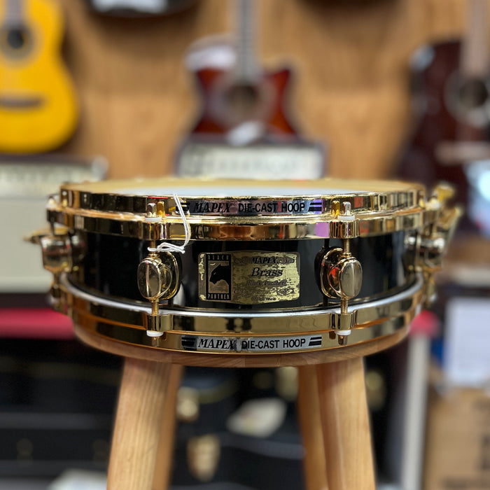 USED Mapex Brass  Black Panther 13 x 3.5 Piccolo Snare Drum
