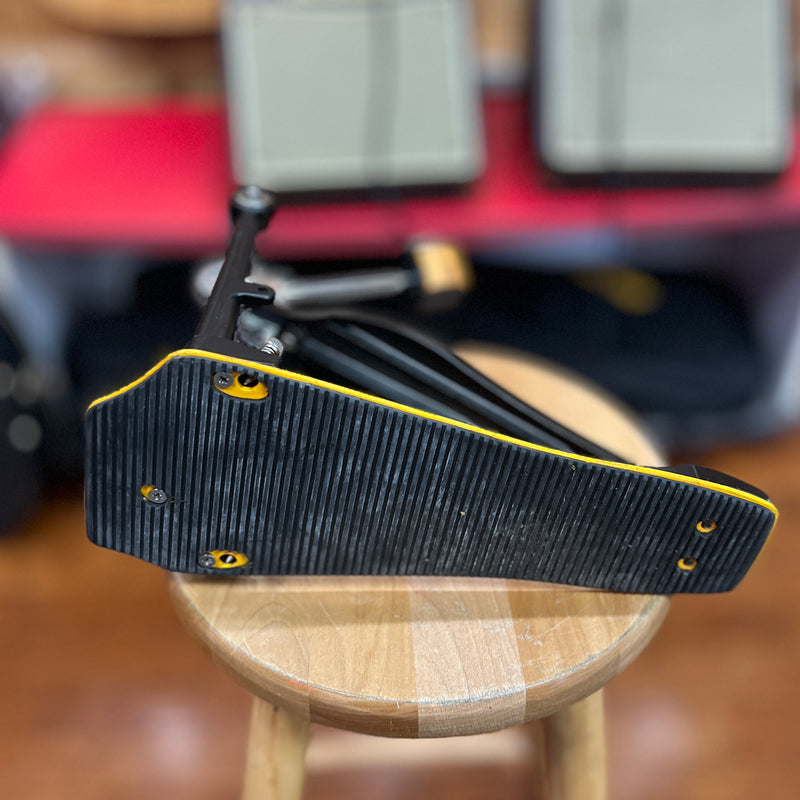 USED Mapex Chain Drive Single Bass Drum Pedal, Yellow Base
