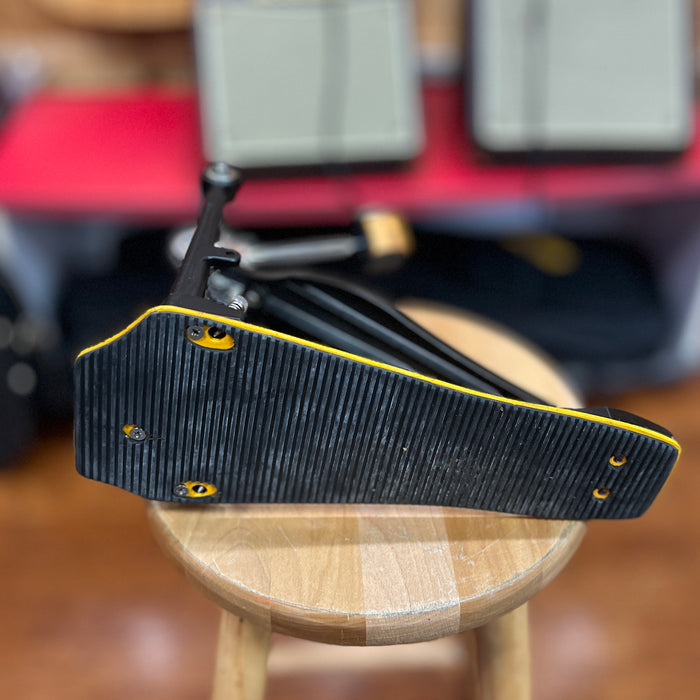 USED Mapex Chain Drive Single Bass Drum Pedal, Yellow Base