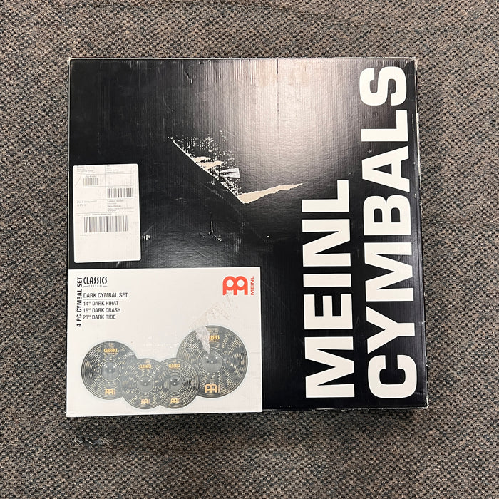 USED Meinl Cymbals Classics Custom Dark 4-piece Cymbal Pack