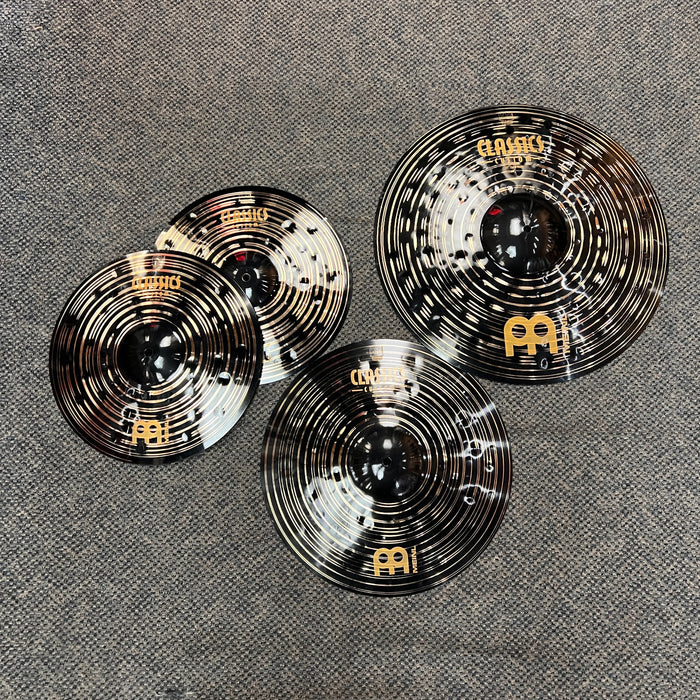 USED Meinl Cymbals Classics Custom Dark 4-piece Cymbal Pack