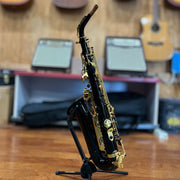 USED Mendini Black/Gold Eb Alto Saxophone-Dirt Cheep