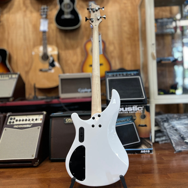 USED Mitchell MB250 Electric Bass Guitar, White Pearl Metallic