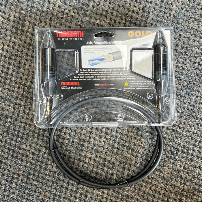 USED Mogami Gold Studio Microphone XLR Cable, 3 Feet
