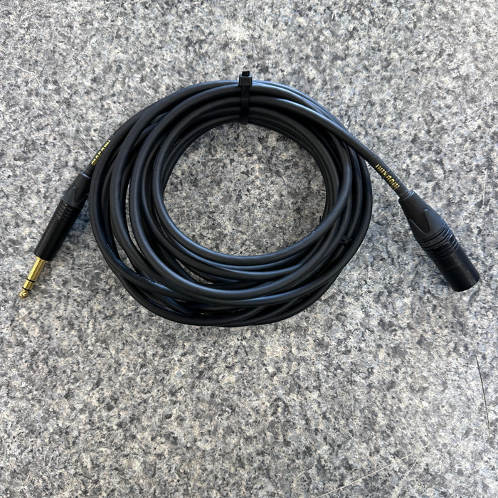 USED Mogami Gold TRSXLRF-20 Balanced XLR Female to 1/4-inch TRS Male Patch Cable - 20 foot