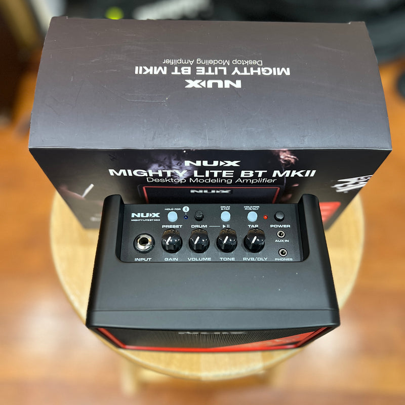 USED NUX Mighty Lite BT MKII 3W Portable Desktop Guitar Combo Amp, Black