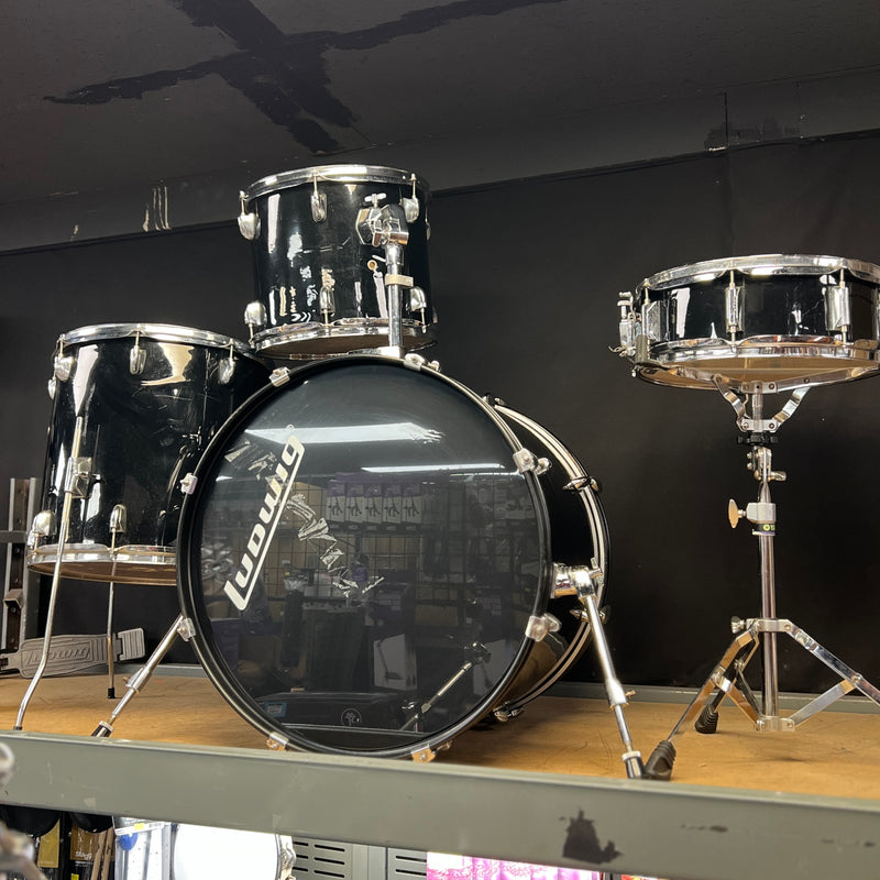 USED NX 4 Piece Drum Kit W/Cymbals and Hardware, Black