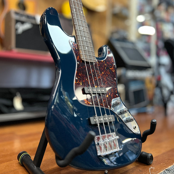 USED Nashville Guitar Works NGW225BK J Electric Bass, Blue