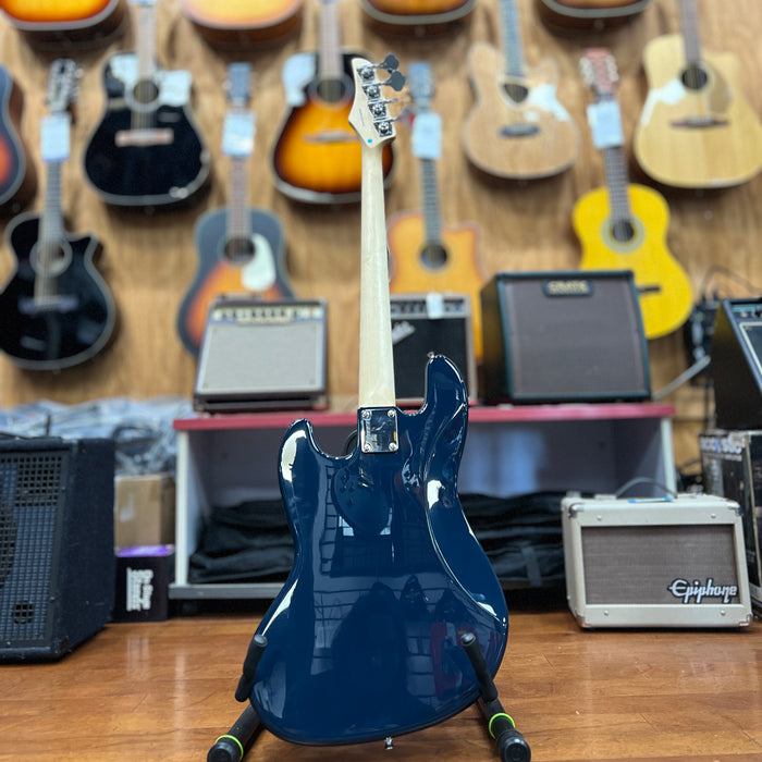 USED Nashville Guitar Works NGW225BK J Electric Bass, Blue