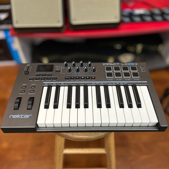 USED Nektar Impact LX25+ Midi Keyboard Controller