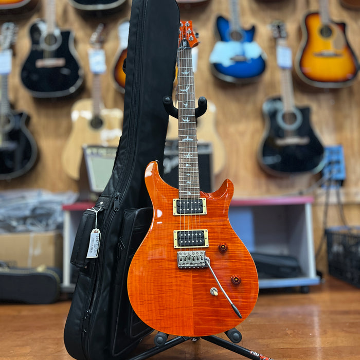 USED PRS SE Custom 24 Electric Guitar, Vintage Sunburst w/ Gig Bag