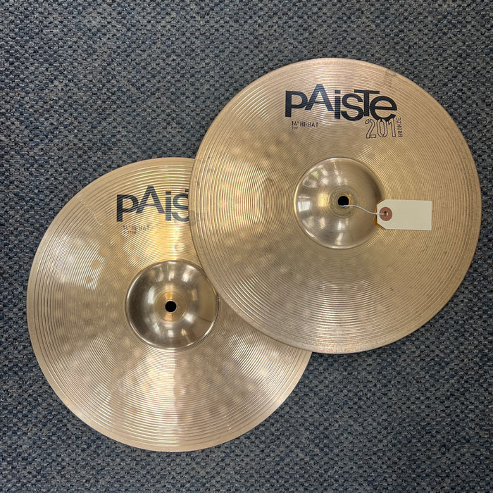 USED Paiste 201 Bronze 14" Hi Hats