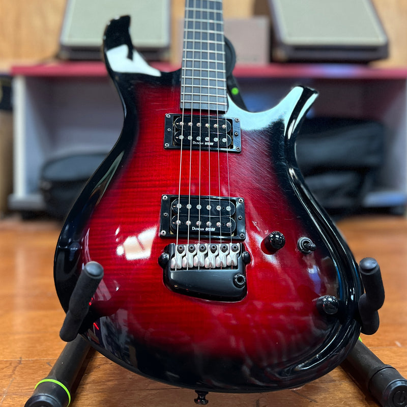 USED Parker Maxx Fly Radial PDF80, Flame Wine Red Burst-Dirt Cheep