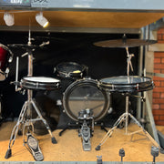 USED Pearl Compact Traveler 4-pc Drum Set w/ Bag & Evans dB One Low Volume 4-piece Cymbal Set-Dirt Cheep