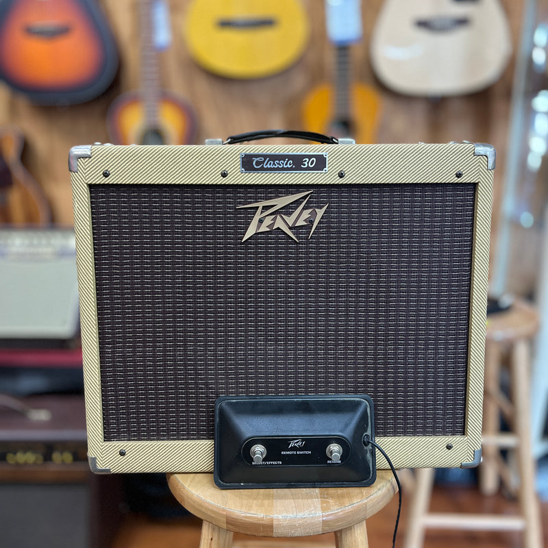USED Peavey Classic 30 Tube Guitar Combo Amplifier, Tweed