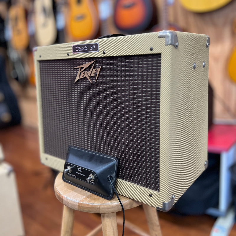 USED Peavey Classic 30 Tube Guitar Combo Amplifier, Tweed