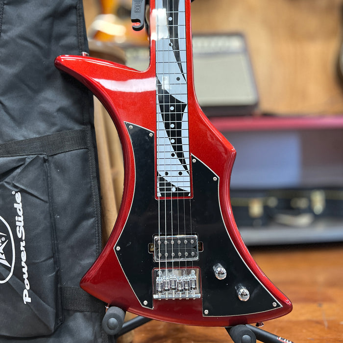 USED Peavey Powerslide Lap Steel Guitar Burgundy W/ Gig Bag