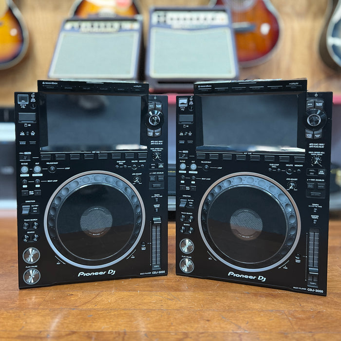 USED Pioneer DJ CDJ-3000 DJ Players w/ Hard Cases, PAIR
