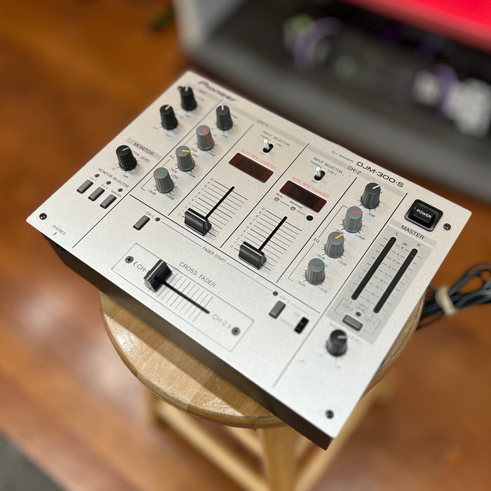 USED Pioneer DJM-300 2-Channel Professional DJ Mixer, Silver