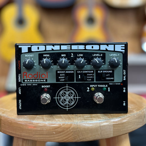 USED Radial Tonebone Bassbone Bass DI Preamp Equalizer Preamplifier V1 w/ PSU-Dirt Cheep