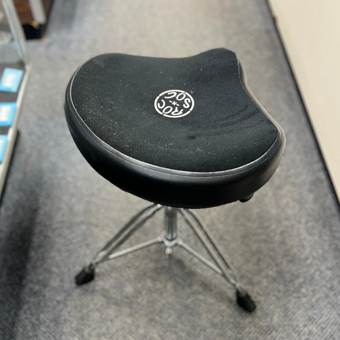USED Roc-N-Soc Manual Spindle Drum Throne with Original Saddle, Blue