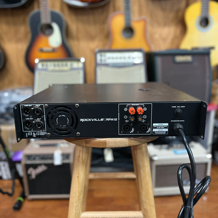 USED Rockville RPA12 1400w RMS 2 Channel Power Amplifier