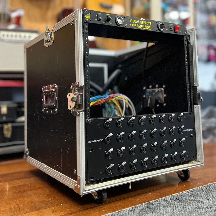 USED SARMSS-32x1515 - 32 Channel XLR TRS Combo Splitter Snake Cable - two 15' XLR trunks and ATA Case