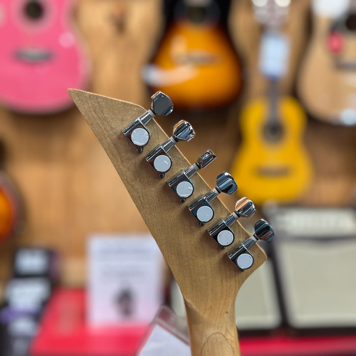 USED SKY V Style Electric Guitar, Black Gloss