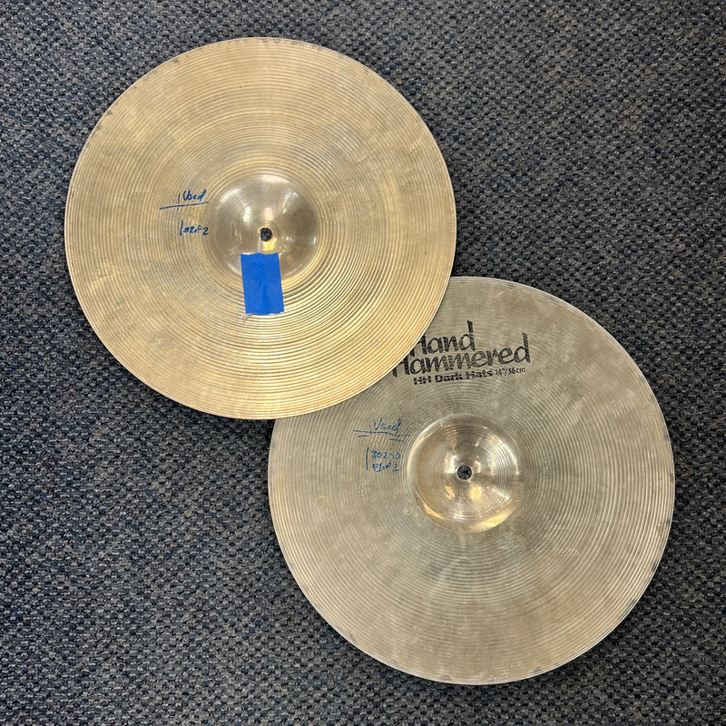 USED Sabian AA Fusion Hats 14" Hi Hat Cymbal PAIR