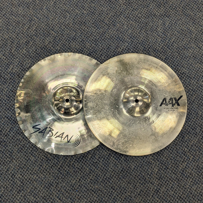 USED Sabian AAX X-Celerator 14" Hi-Hat Cymbals PAIR