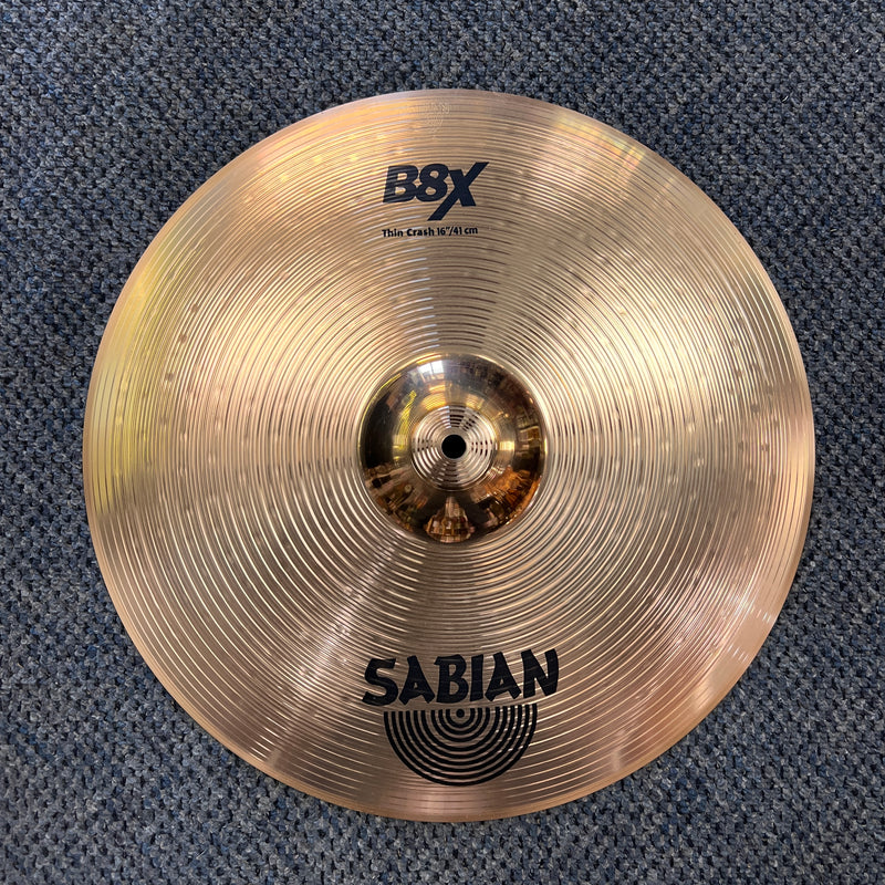 USED Sabian B8X 16" Thin Crash Cymbal