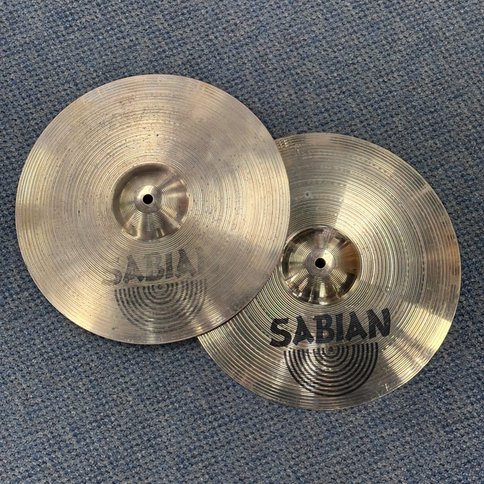 USED Sabian14in B8 Pro Hi Hat Cymbals, PAIR