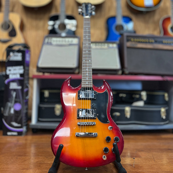 USED Samick SG-21/CS Electric Guitar, Cherry Sunburst