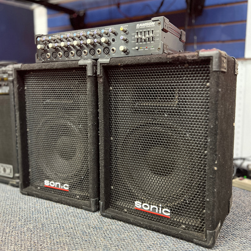 USED Samson Sonic Mini Passive PA Rig