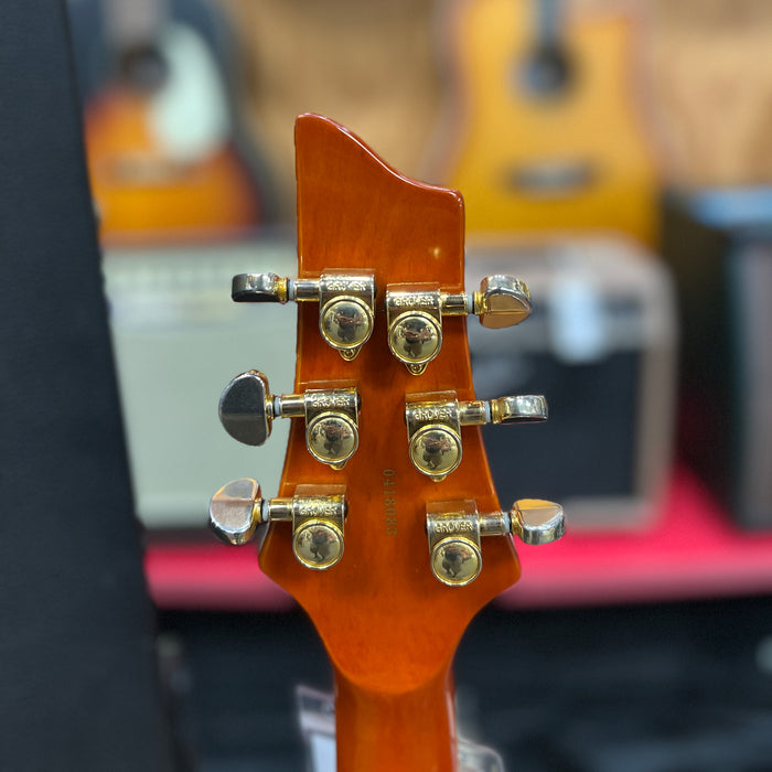 USED Schecter C-1 ELITE CARAMEL Solid Body Electric Guitar W/HSC