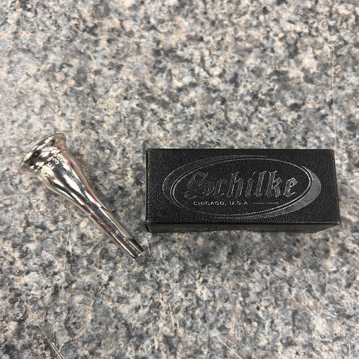 USED Schilke Silver Plated French Horn Mouthpiece, 30