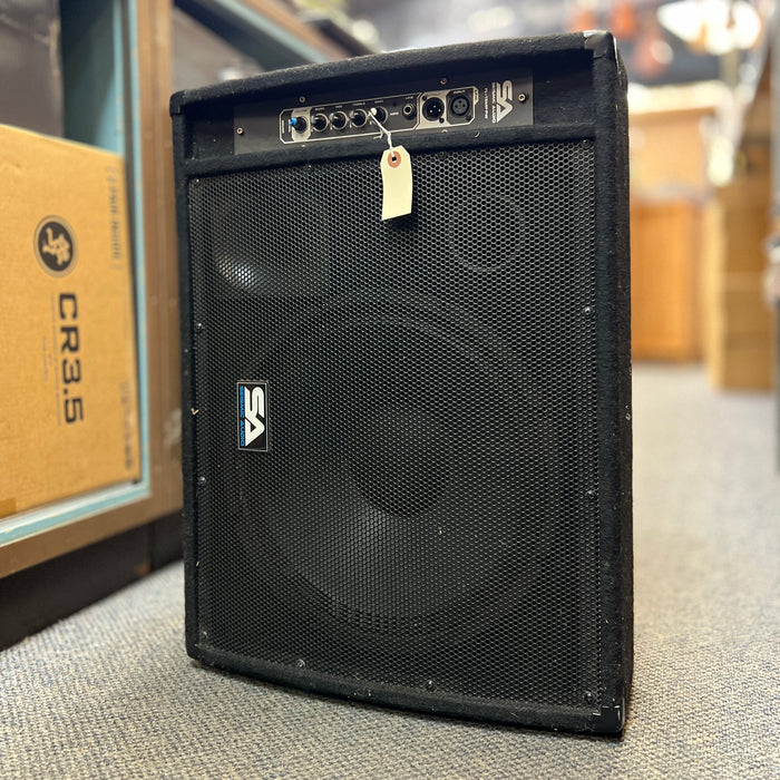 USED Seismic Audio FL-15MP-PW Powered 2-Way 15" PA Floor Monitor