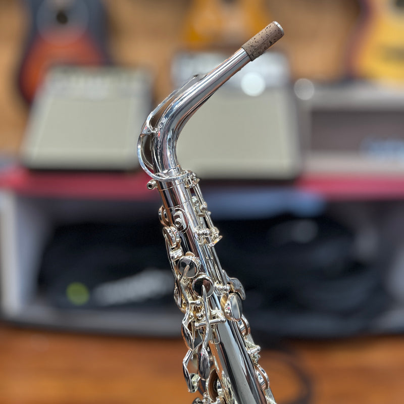 USED Selmer AS42S Professional Alto Saxophone Outfit, Silver, Serial BS24912845