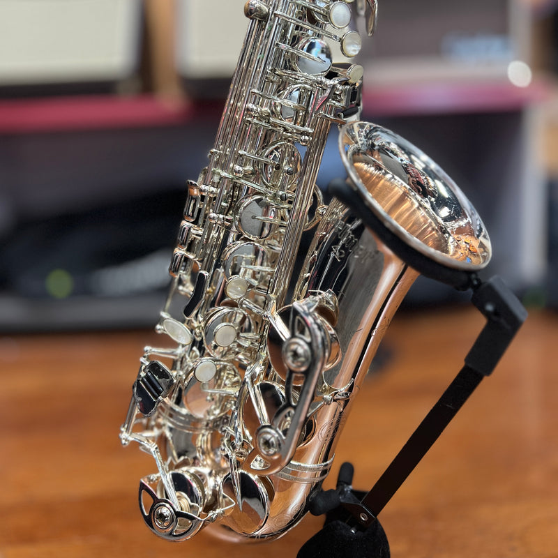USED Selmer AS42S Professional Alto Saxophone Outfit, Silver, Serial BS24912845