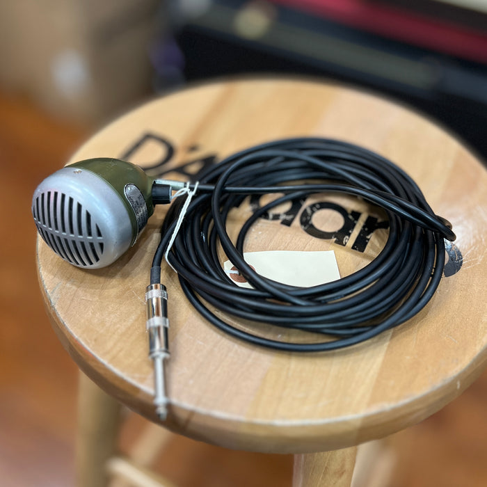 USED Shure Green Bullet Microphone