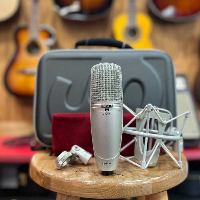 USED Shure KSM44A Large-diaphragm Condenser Microphone w/ Case and Stand Mounts