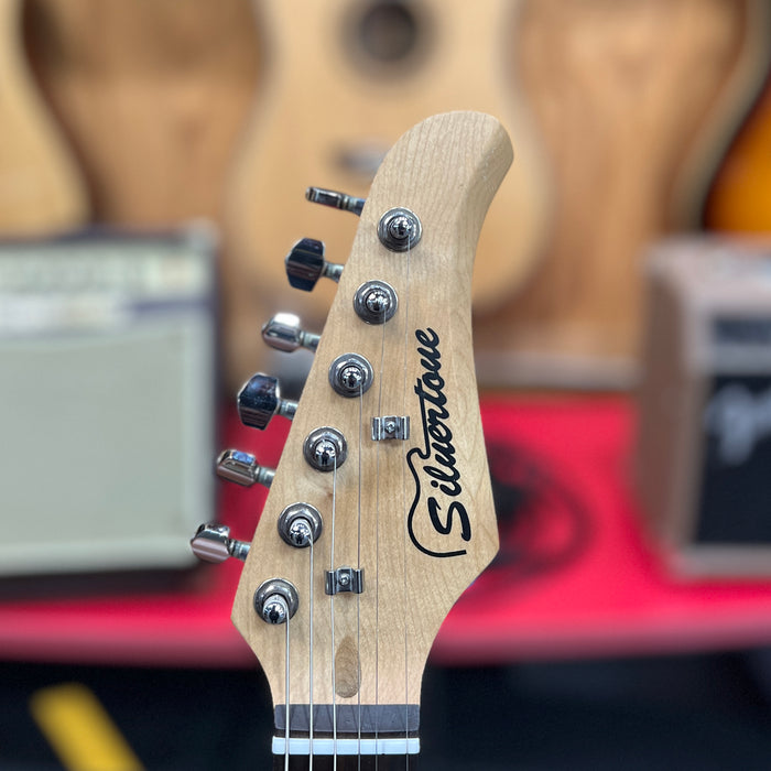 USED Silvertone Strat-Style Electric Guitar, Sunburst