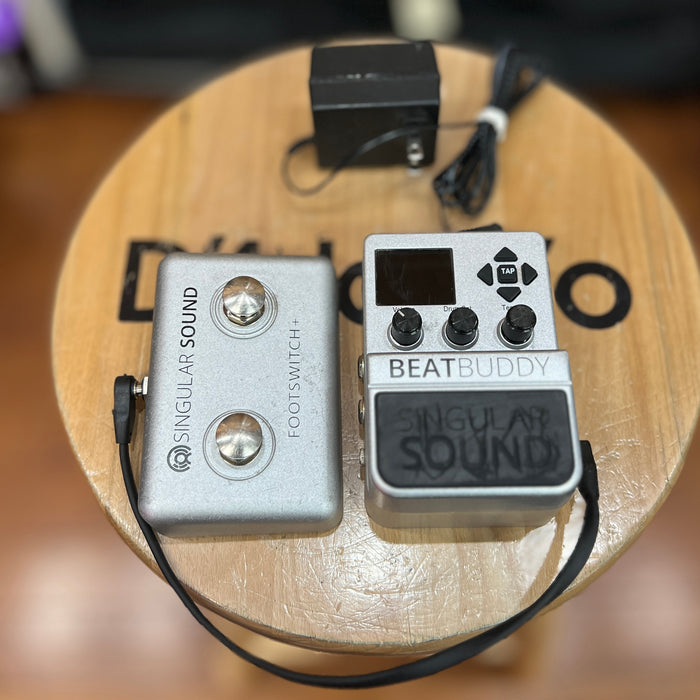 USED Singular Sound BeatBuddy with Dual Footswitch+ & Power Adapter