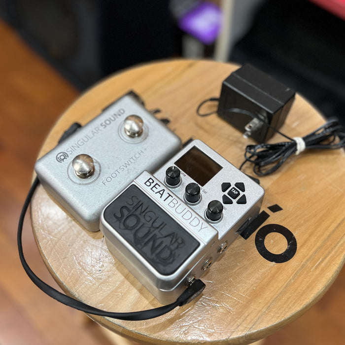 USED Singular Sound BeatBuddy with Dual Footswitch+ & Power Adapter