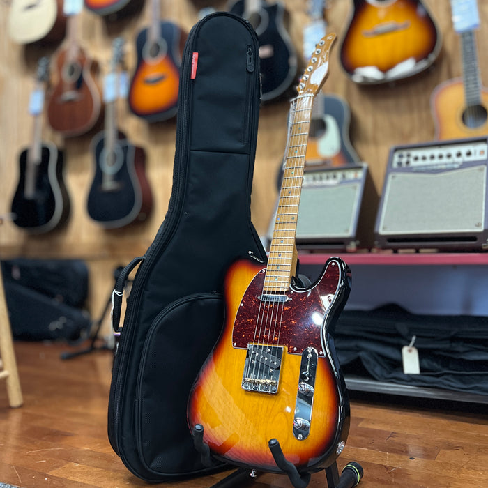 USED Sire Larry Carlton T7 New Gen Electric Guitar, 3-tone Sunburst w/ Road Runner Gig Bag