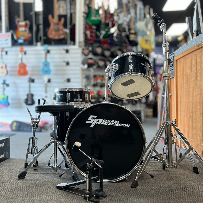 USED Sound Percussion 4-Piece Drum Set w/ Hardware