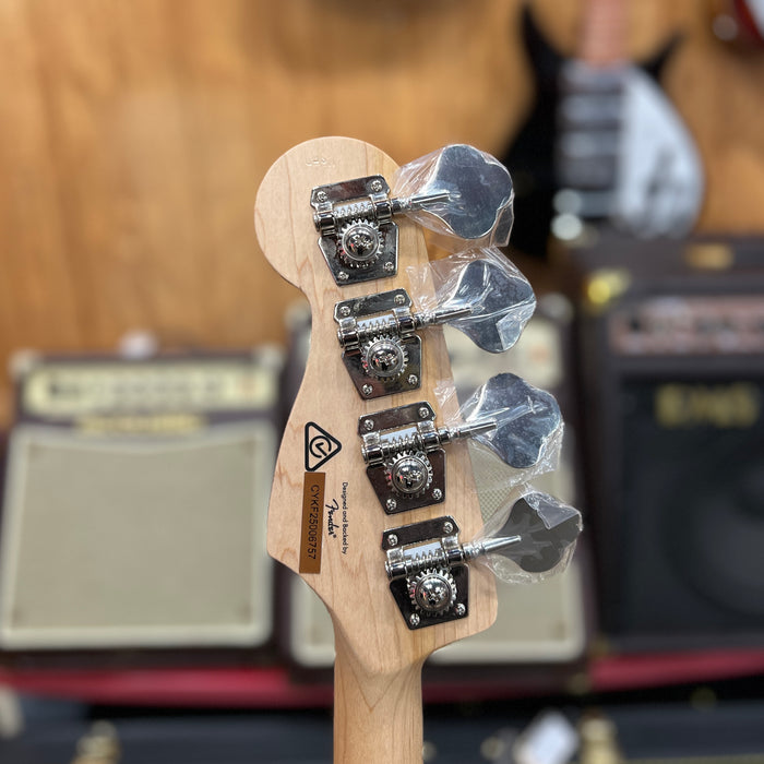 USED Squier Affinity Series Active Jazz Bass, Charcoal Frost Metallic