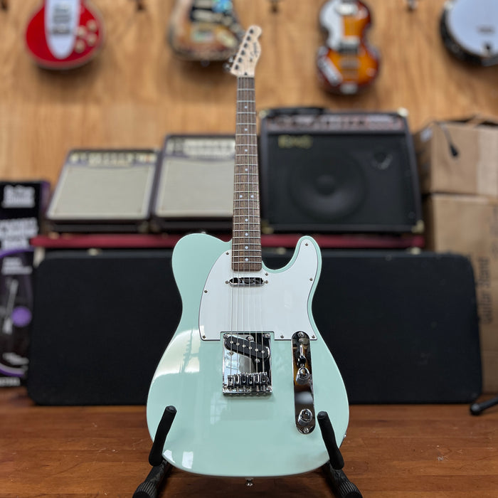 USED Squier Affinity Series Telecaster Electric Guitar, Seafoam Green