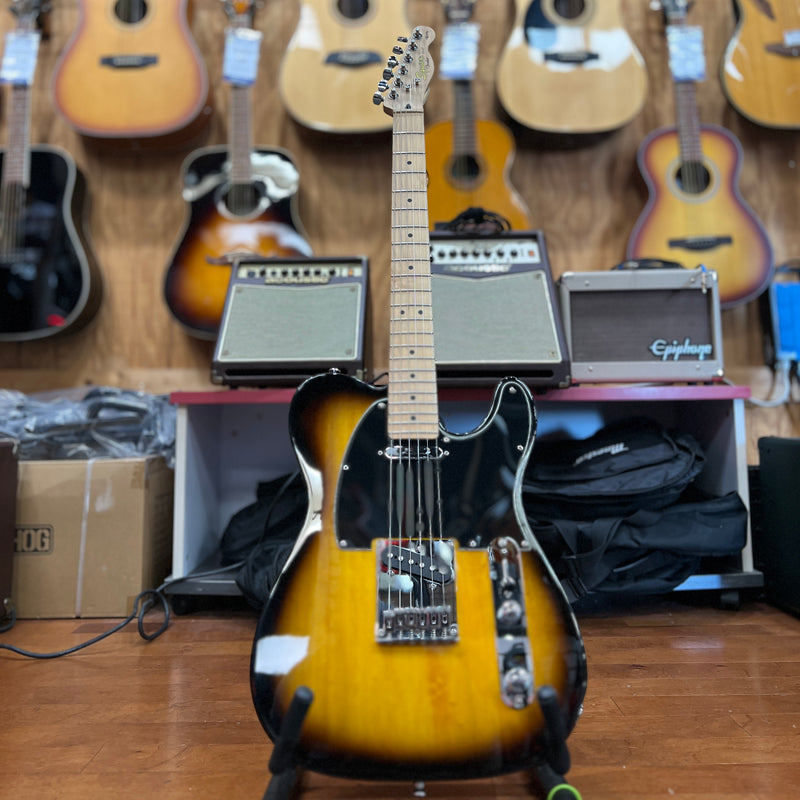 USED Squier Affinity Series Telecaster Electric Guitar, Sunburst