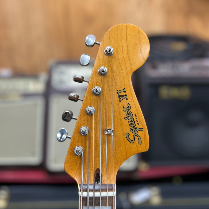 USED Squier Classic Vibe Bass VI Guitar w/ HSC, Sunburst